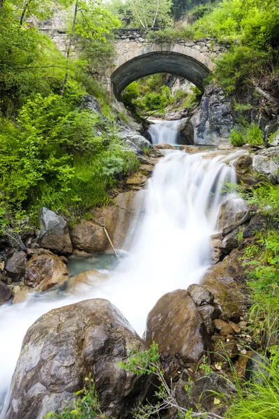 Waterfall near Sambuco, Piedmont, Italy — Stock Photo, Image