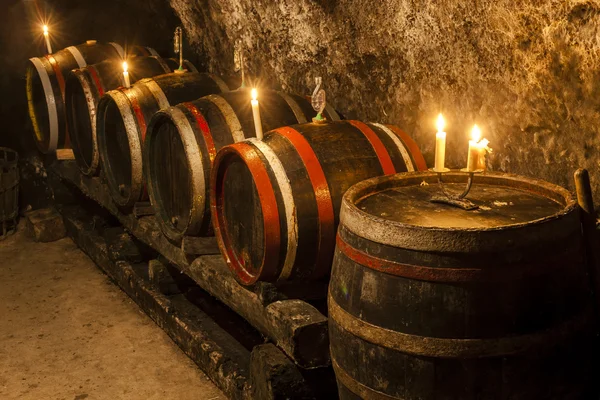 Şarap mahzeninde Velka Trna, şarap Tokaj bölge — Stok fotoğraf