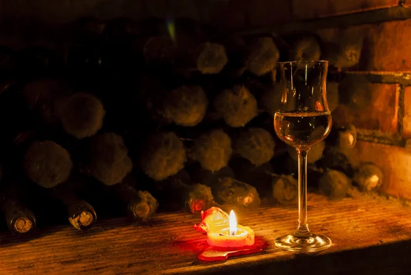 Archives de vin dans la cave à vin — Photo