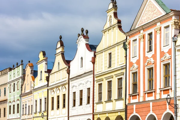 Renaissance houses in Telc — Stock Photo, Image