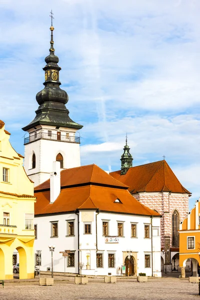 Masaryk-Platz, pelhrimov, Tschechische Republik — Stockfoto