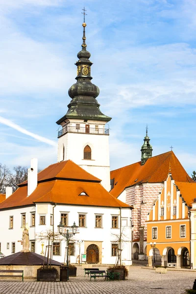 Masaryk-Platz, pelhrimov — Stockfoto