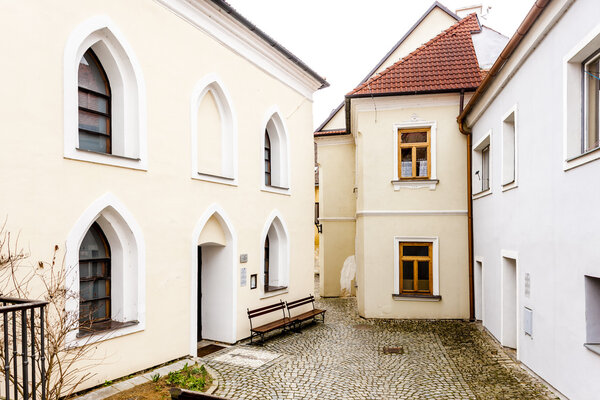 Front synagogue, Jewish Quarter, Trebic, Czech Republic