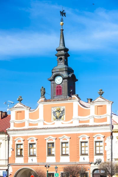Câmara Municipal na Praça Ressel, Chrudim, República Checa — Fotografia de Stock