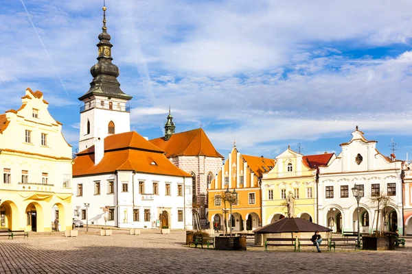 Masaryk-Platz, pelhrimov, Tschechische Republik — Stockfoto