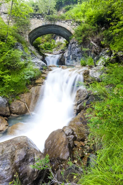 Waterfall near Sambuco, Piedmont, Italy — Stock Photo, Image