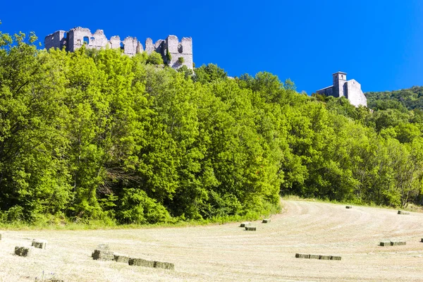 Soyans kasteel, Rhone-Alpes, Frankrijk — Stockfoto