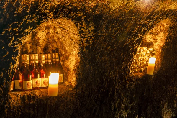 Wine archive of wine cellar in Velka Trna, Tokaj wine region, Sl — Stock Photo, Image