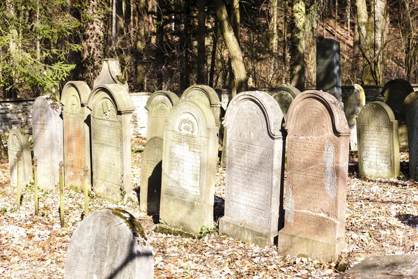 Joodse begraafplaats, luze, Tsjechië — Stockfoto