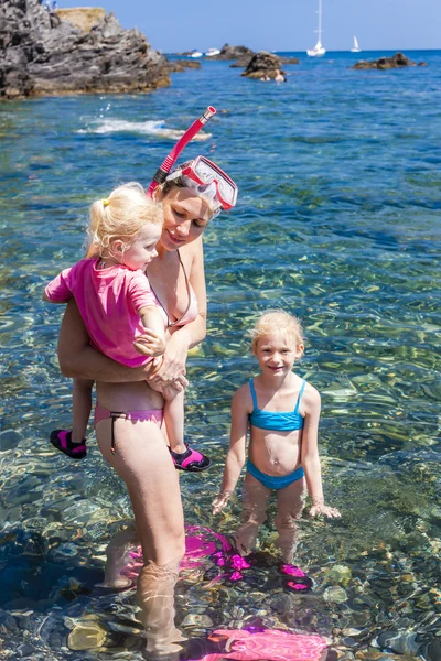 Snorkeling nel Mar Mediterraneo, Francia — Foto Stock