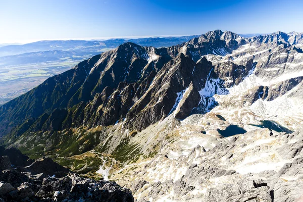 View from Lomnicky Peak, Vysoke Tatry — Stock Photo, Image