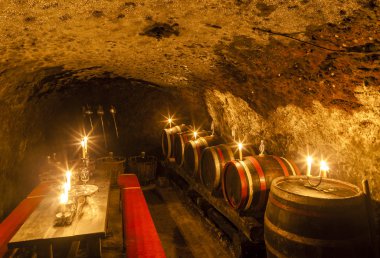 Şarap mahzeninde Velka Trna, şarap Tokaj bölge