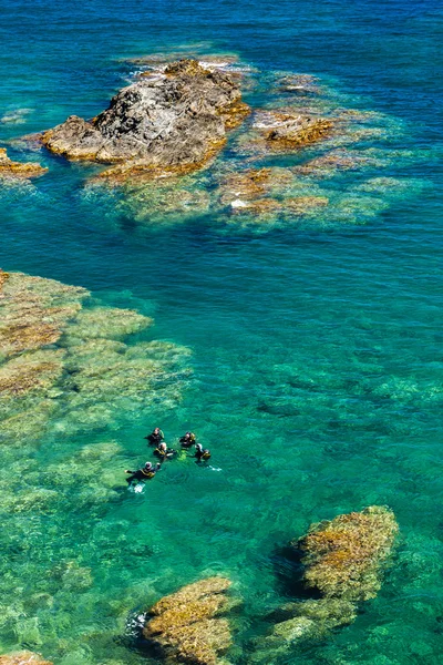 Divers, Cap de Peyrefite, Languedoc-Roussillon — Stock Photo, Image