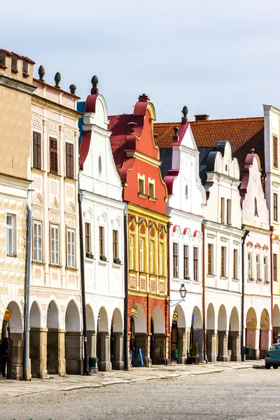 Renaissance huizen in telc, Tsjechië — Stockfoto