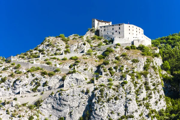 Erőd Entrevaux, Provence, Franciaország — Stock Fotó