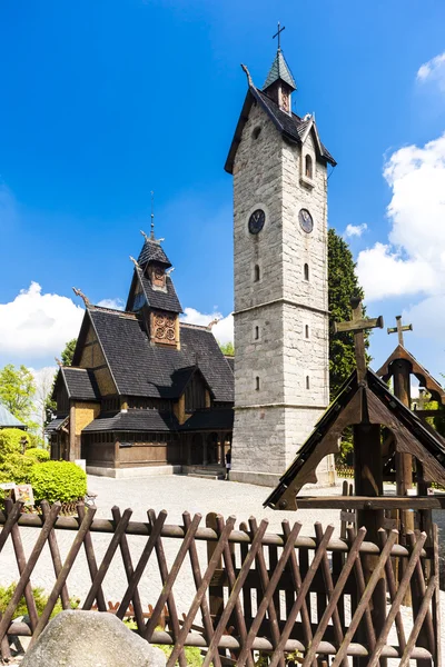 Karpacz kerk, Silezië, Polen — Stockfoto