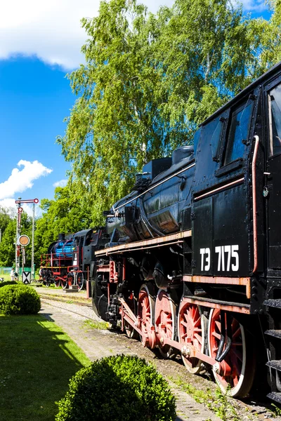 Spoorweg museum, Koscierzyna, Pommeren — Stockfoto