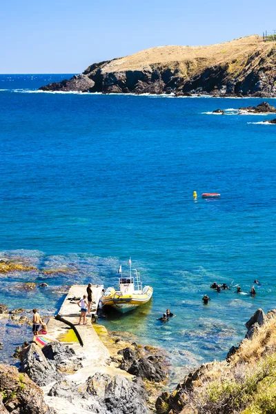 Sommozzatori, Cap de Peyrefite, Languedoc-Roussillon — Foto Stock