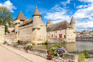 Chateau de la Clayette, Burgundy, France clipart