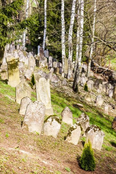 Joodse begraafplaats, Třebíč, Tsjechië — Stockfoto