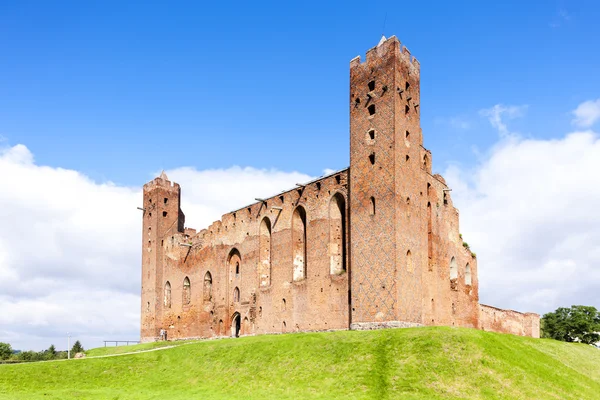 Rovine del castello di Radzyn Chelminski, Kuyavia-Pomerania, Polonia — Foto Stock