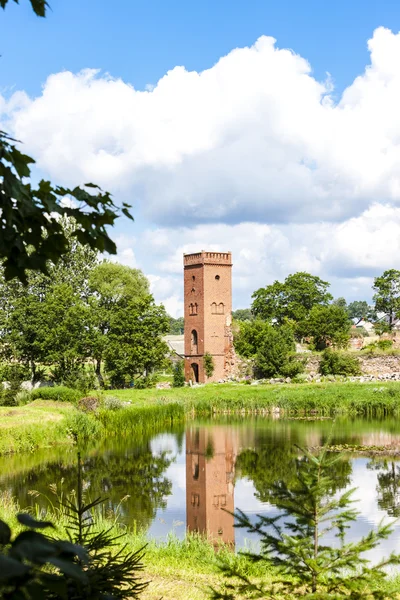 Ruinerna av Kiszewski slott, Pommern, Polen — Stockfoto