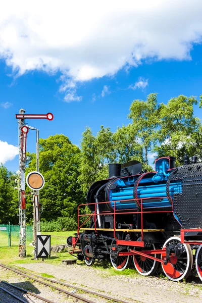 Spoorweg museum, Koscierzyna, Pommeren, Polen — Stockfoto