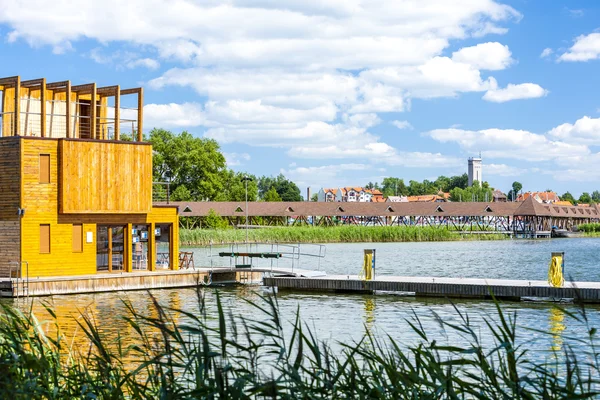 Mikolajki - center of Masurian lakes, Warmian-Masurian Voivodesh — Stock Photo, Image