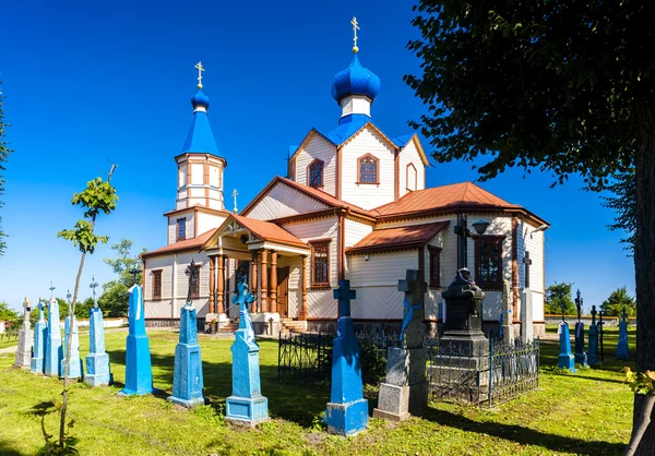 Houten orthodoxe kerk van Saint James — Stockfoto