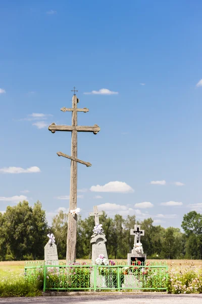 Crosses in Koryciski, Podlaskie Voivodeship, Poland — Stock Photo, Image