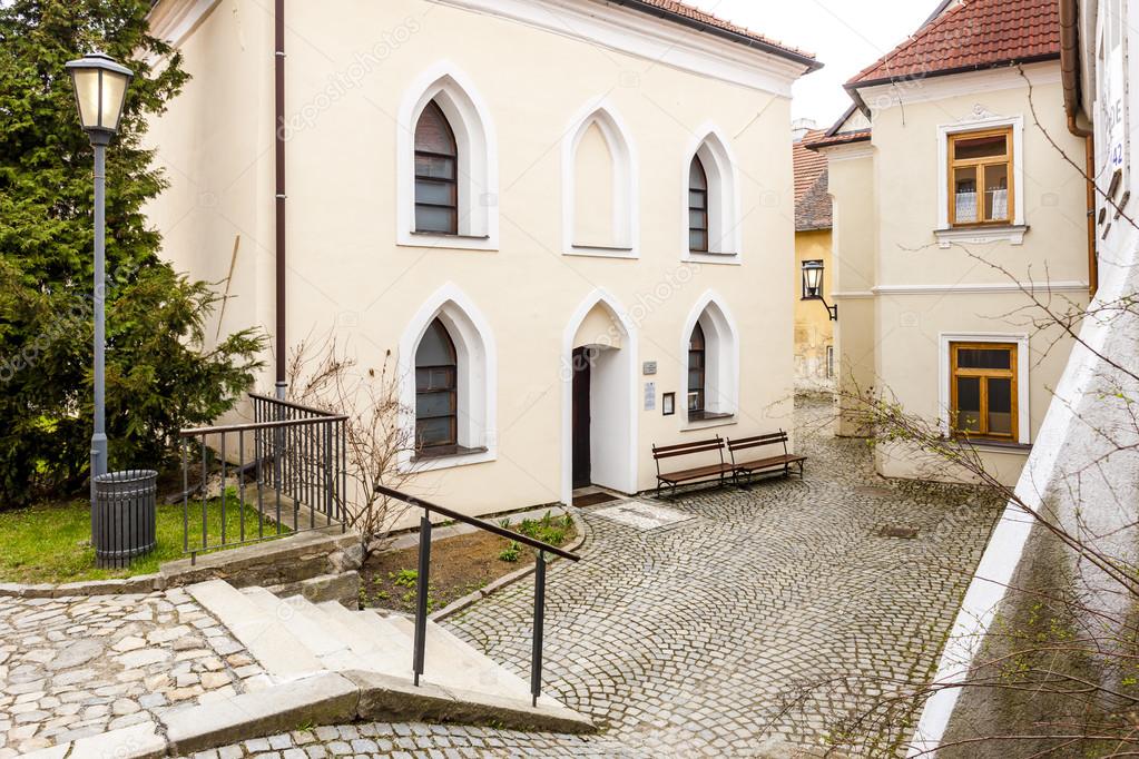 Front synagogue, Jewish Quarter, Trebic, Czech Republic