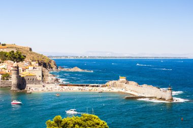 Collioure harbour, Languedoc-Roussillon, Fransa