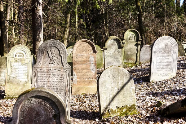 ユダヤ人墓地、デリューズ、チェコ — ストック写真