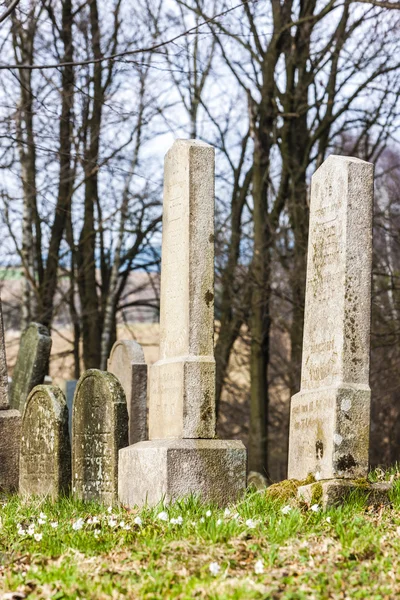 Cimitero ebraico, Batelov, Repubblica Ceca — Foto Stock