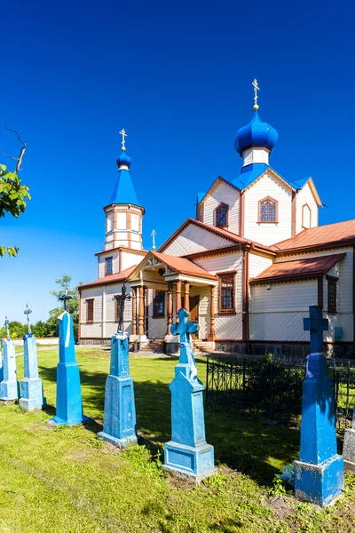木製正統派教会の聖 James、Losinka — ストック写真