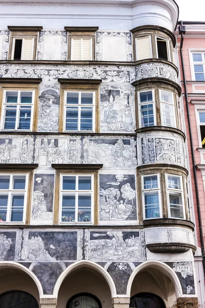 Casa em Namesti Miru, Jindrichuv Hradec — Fotografia de Stock