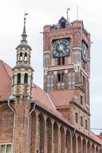 Ratusz w Toruniu, Rynek Staromiejski, Kujawy — Zdjęcie stockowe