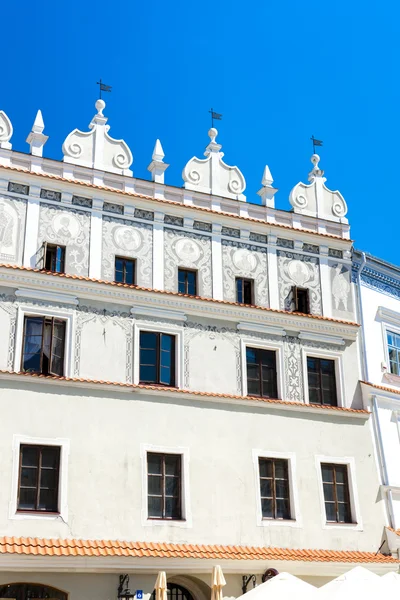 Evde eski şehir Rynek Lublin, Lublin Voyvodalığı — Stok fotoğraf