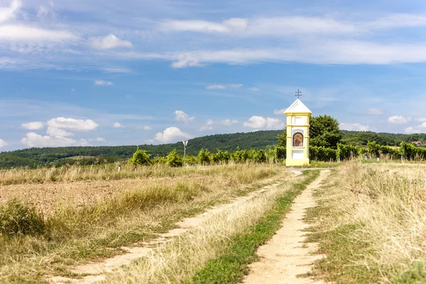 Wayside with vineyard near Retz, Lower Austria — Stock Photo, Image