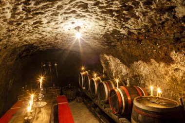 Şarap mahzeninde Velka Trna, şarap Tokaj bölge