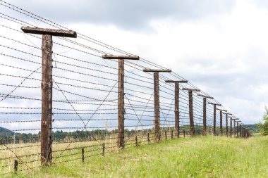 remains of iron curtain, Cizov, Czech Republic clipart