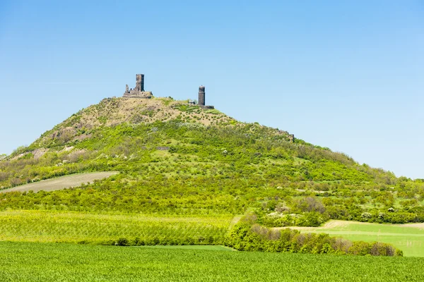 Ruins of Hazmburk Castle, Ceske stredohori — Stock Photo, Image