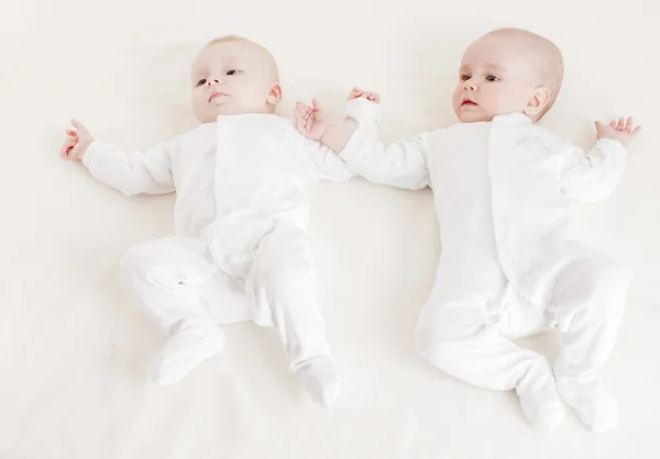 Fyra månader gamla bebisar — Stockfoto