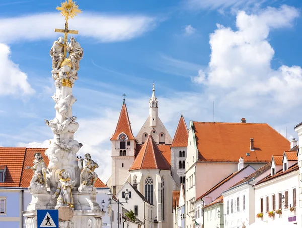 Column of Holy Trinity, Eggenburg, Lower Austria — Stock Photo, Image