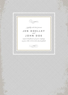 Grunge düğün davetiyesi