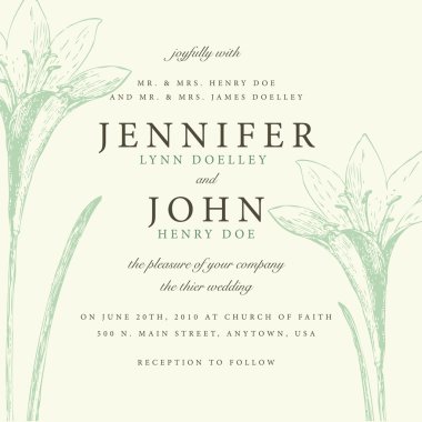 düğün davetiyesi şablonu