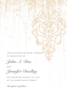 Grunge düğün davetiyesi