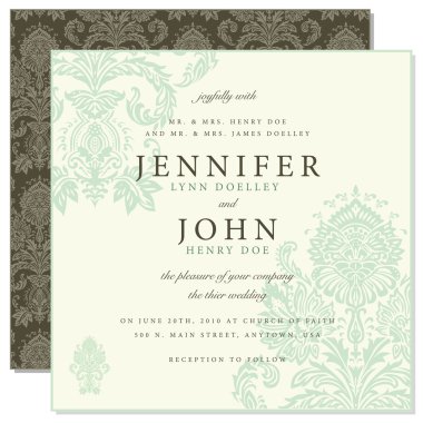 düğün davetiyesi ile süsleme