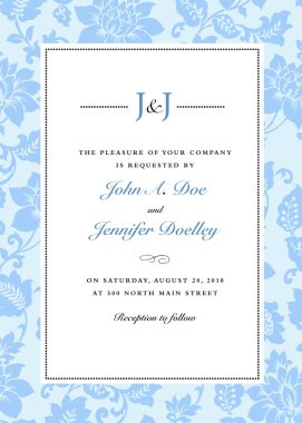 düğün davetiyesi çiçek arka plan üzerinde