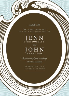 düğün davetiyesi şablonu.